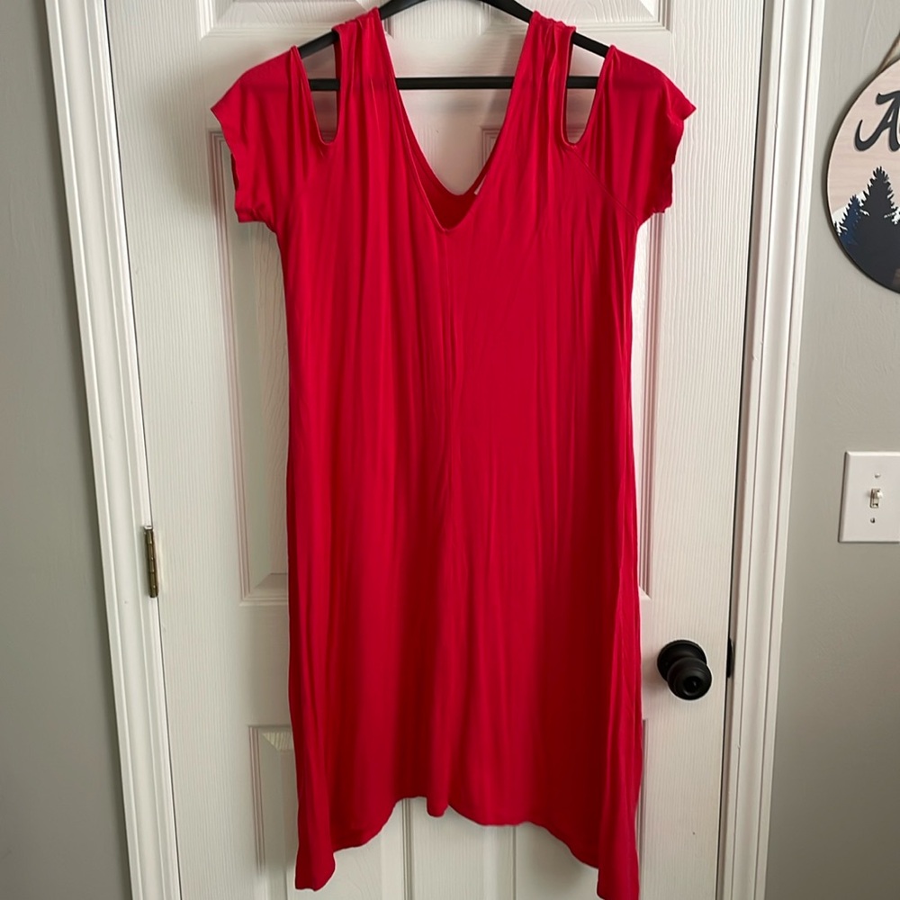 Motherhood Maternity slit short sleeve dress